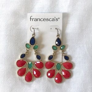 Francesca’s colorful dangle earrings